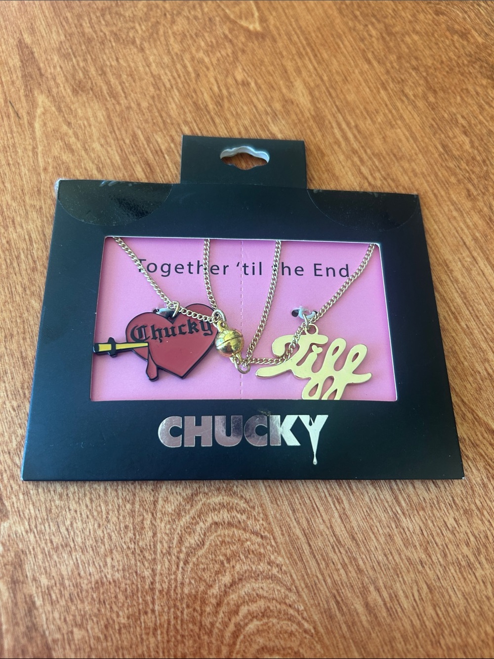 New in package Chucky and Tiff Child’s Play Necklaces